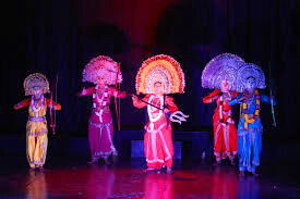Santhal tribal dancers Jharkhand traditional